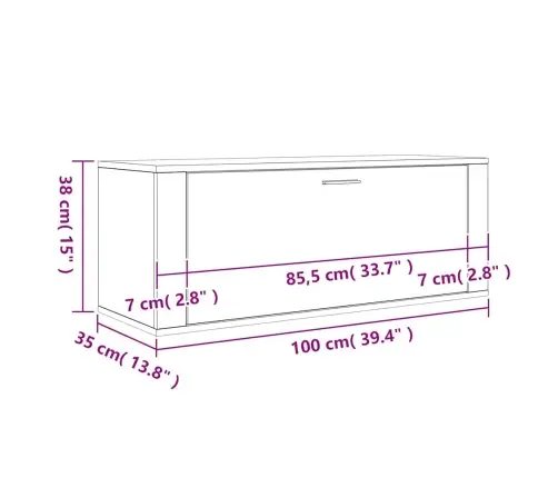 Seina Kingakapp, Betoonhall, 100 X 35 X 38 cm Tehispuit