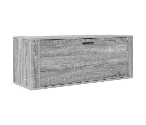 Apavu Plaukts, Pelēka Ozola, 100X35X38 Cm, Inženierijas Koks Vidaxl