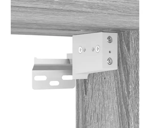 Apavu Plaukts, Pelēka Ozola, 100X35X38 Cm, Inženierijas Koks Vidaxl