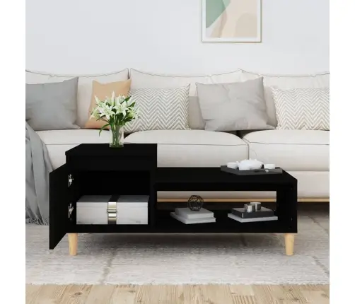 Kohvilaud, Must, 100 X 50 X 45 cm Tehispuit