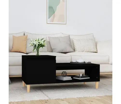 Kohvilaud, Must, 100 X 50 X 45 cm Tehispuit