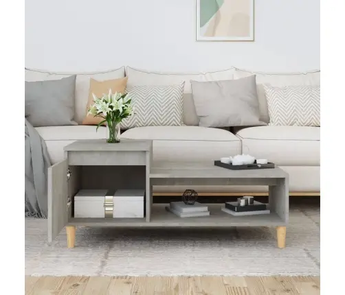 Kohvilaud, Betoonhall, 100 X 50 X 45 cm Tehispuit