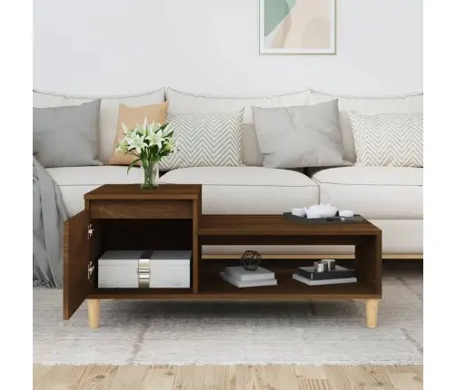 Kohvilaud, Pruun Tamm, 100 X 50 X 45 cm Tehispuit
