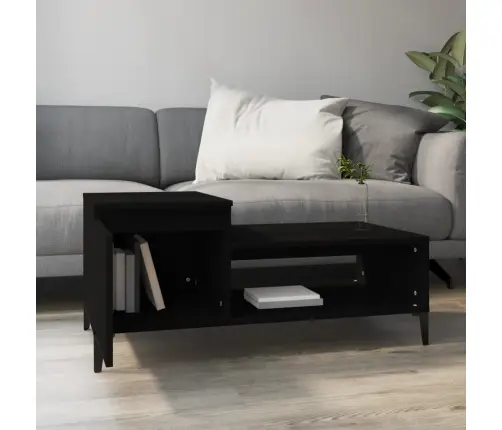 Kohvilaud, Must, 100 X 50 X 45 cm Tehispuit