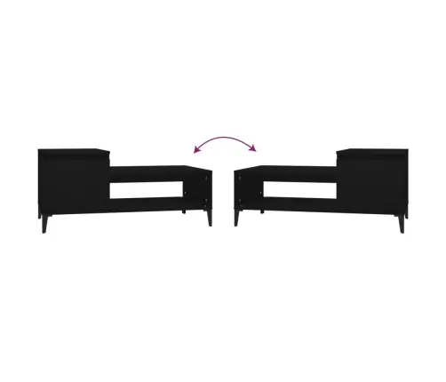 Kohvilaud, Must, 100 X 50 X 45 cm Tehispuit