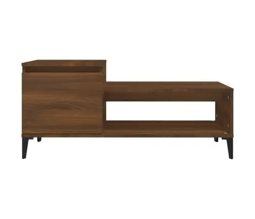 Kafijas Galdiņš, Ozola Krāsa, 100X50X45 Cm, Inženierijas Koks Vidaxl