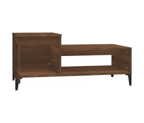 Kafijas Galdiņš, Ozola Krāsa, 100X50X45 Cm, Inženierijas Koks Vidaxl