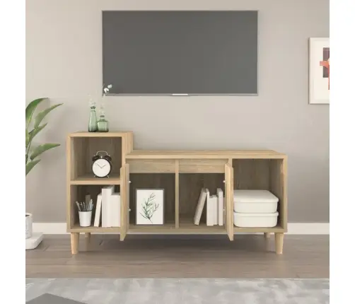 Tv Skapītis, Ozolkoka Krāsa, 100X35X55 Cm, Inženierijas Koks Vidaxl