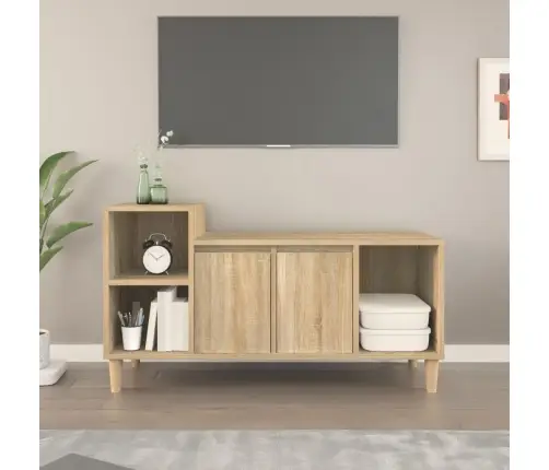Tv Skapītis, Ozolkoka Krāsa, 100X35X55 Cm, Inženierijas Koks Vidaxl
