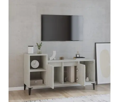 Tv Skapītis, Betona Pelēks, 100X35X55 Cm, Inženierijas Koks Vidaxl