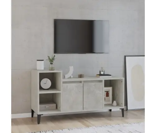 Tv Skapītis, Betona Pelēks, 100X35X55 Cm, Inženierijas Koks Vidaxl