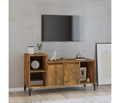 Televizoriaus Spintelė, Dūminio Ąžuolo, 100X35X55cm Mediena