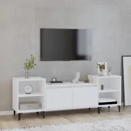 Tv Skapītis, Balts, 160X35X55 Cm, Inženierijas Koks Vidaxl