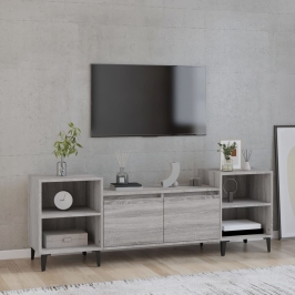 Tv Skapītis, Pelēks, 160X35X55 Cm, Inženierijas Koks Vidaxl