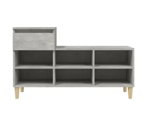 Apavu Plaukts, Betonpelēks, 102X36X60 Cm, Inženierijas Koks Vidaxl