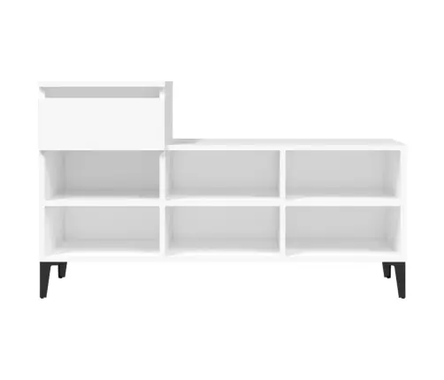 Spintelė Batams, Baltos Spalvos, 102X36X60cm Apdirbta Mediena