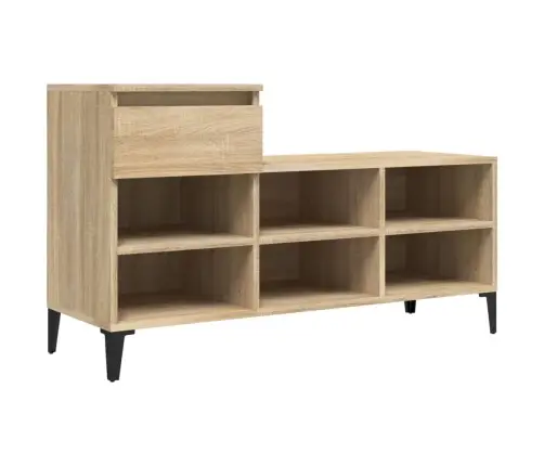 Apavu Plaukts, Ozolkoka Krāsa, 102X36X60 Cm, Inženierijas Koks Vidaxl