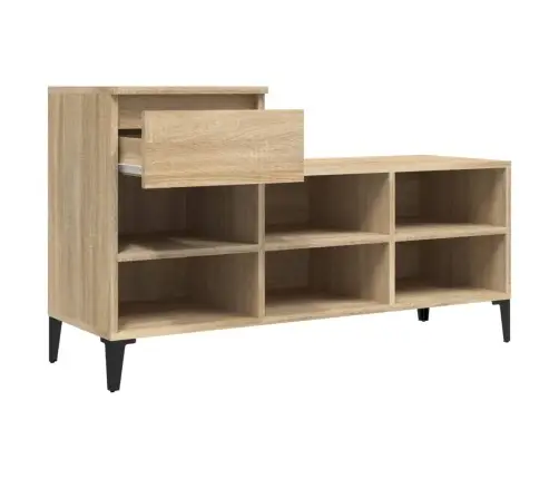 Apavu Plaukts, Ozolkoka Krāsa, 102X36X60 Cm, Inženierijas Koks Vidaxl