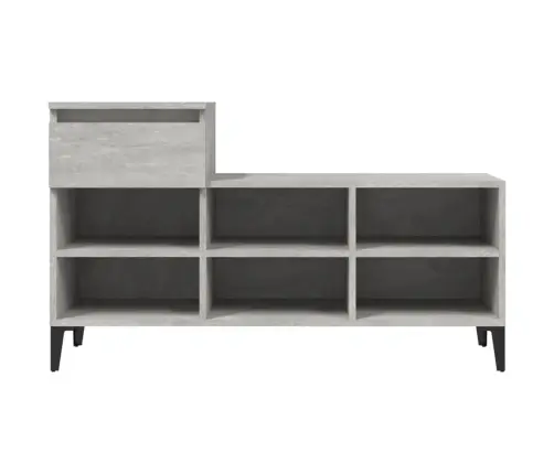 Apavu Plaukts, Betonpelēks, 102X36X60 Cm, Inženierijas Koks Vidaxl