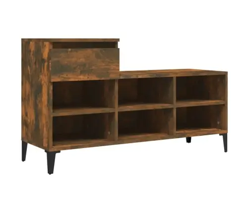 Apavu Plaukts, Ozolkoka Krāsa, 102X36X60 Cm, Inženierijas Koks Vidaxl