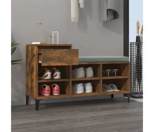 Apavu Plaukts, Ozolkoka Krāsa, 102X36X60 Cm, Inženierijas Koks Vidaxl