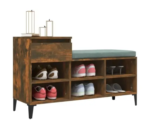 Apavu Plaukts, Ozolkoka Krāsa, 102X36X60 Cm, Inženierijas Koks Vidaxl