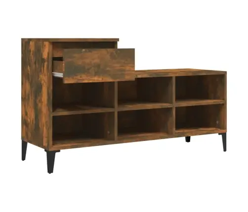 Apavu Plaukts, Ozolkoka Krāsa, 102X36X60 Cm, Inženierijas Koks Vidaxl