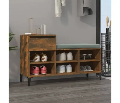 Apavu Plaukts, Ozolkoka Krāsa, 102X36X60 Cm, Inženierijas Koks Vidaxl