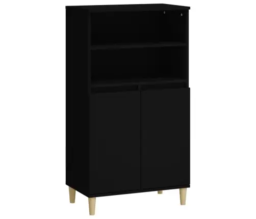 Kõrge Kapp, Must, 60 X 36 X 110 cm Tehispuit Kõrge Kapp, Must, 60 X 36 X 110 cm Tehispuit