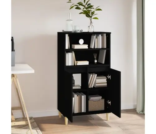 Kõrge Kapp, Must, 60 X 36 X 110 cm Tehispuit Kõrge Kapp, Must, 60 X 36 X 110 cm Tehispuit