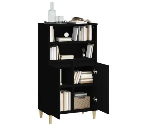 Kõrge Kapp, Must, 60 X 36 X 110 cm Tehispuit Kõrge Kapp, Must, 60 X 36 X 110 cm Tehispuit