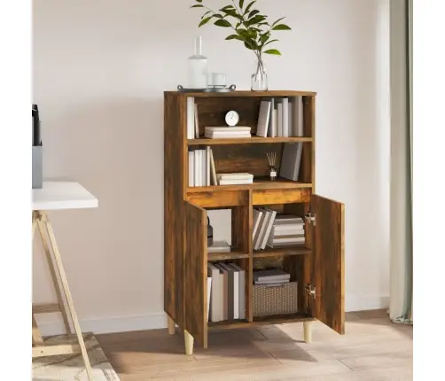 Augstais Skapītis, Koka Krāsa, 60X36X110 Cm, Inženierijas Koks Vidaxl