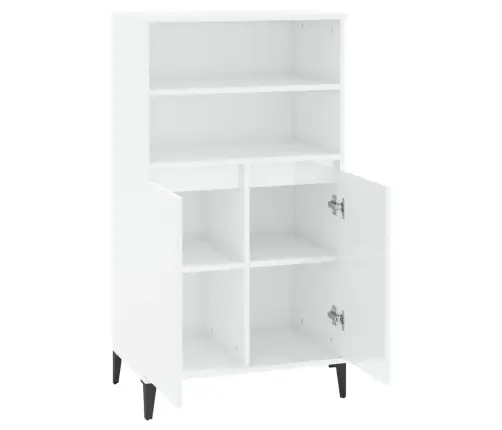 Augstais Skapītis, Balts, 60X36X110 Cm, Inženierijas Koks Vidaxl