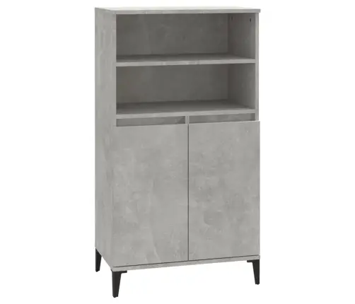 Komoda, Betono Pilkos Spalvos, 60X36X110cm Apdirbta Mediena