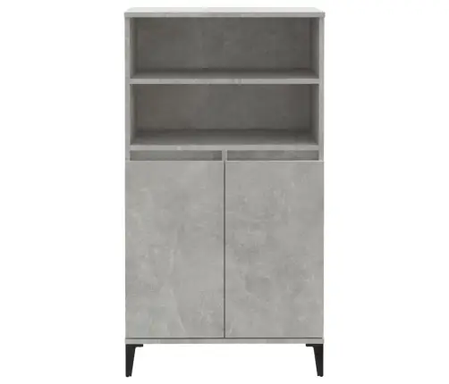 Komoda, Betono Pilkos Spalvos, 60X36X110cm Apdirbta Mediena