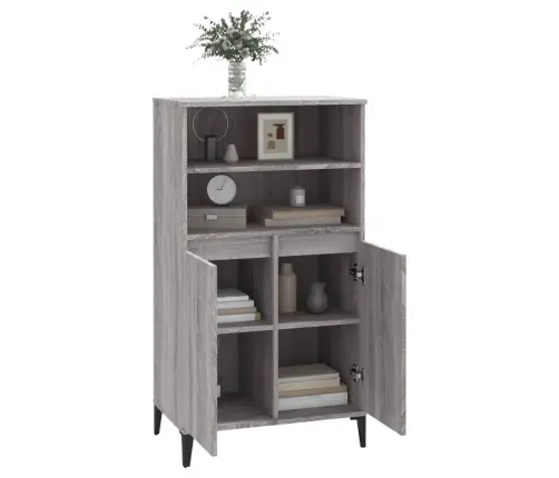 Kõrge Kapp, Hall Sonoma Tamm, 60 X 36 X 110 cm Tehispuit