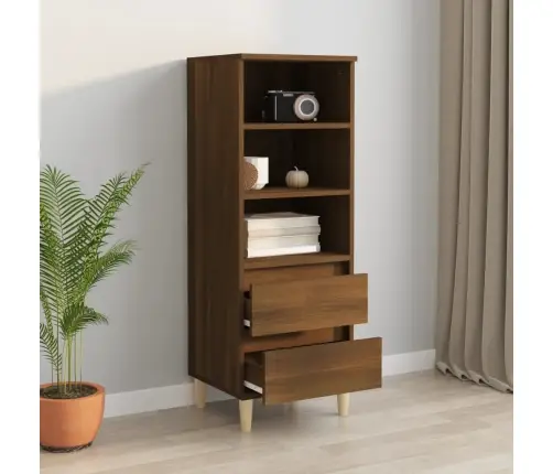 Komoda, Rudos Ąžuolo Spalvos, 40X36X110cm Apdirbta Mediena