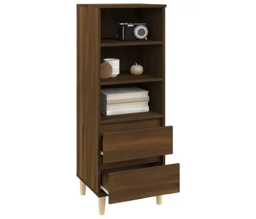 Komoda, Rudos Ąžuolo Spalvos, 40X36X110cm Apdirbta Mediena