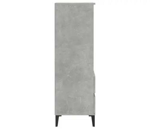 Augstais Skapītis, Betonpelēks, 40X36X110 Cm, Inženierijas Koks Vidaxl