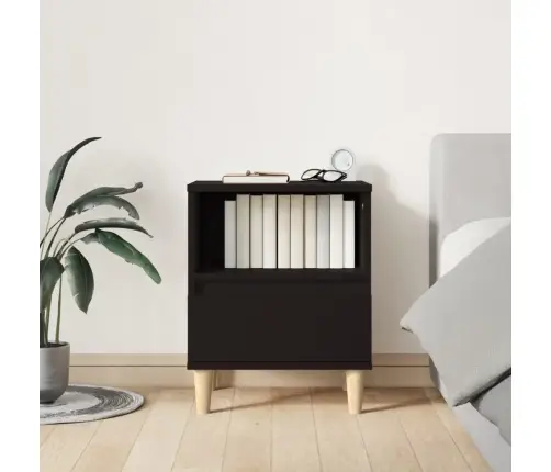 Naktsskapīši, 2 Gab., Melni, 40X35X50 Cm Vidaxl