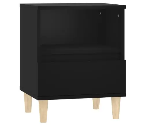 Naktsskapīši, 2 Gab., Melni, 40X35X50 Cm Vidaxl