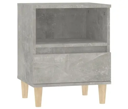 Naktsskapītis, Betona Pelēks, 40X35X50 Cm Vidaxl