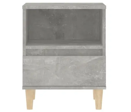 Naktsskapītis, Betona Pelēks, 40X35X50 Cm Vidaxl