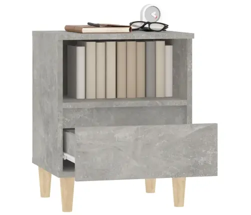 Naktsskapīši, 2 Gab., Betona Pelēki, 40X35X50 Cm Vidaxl