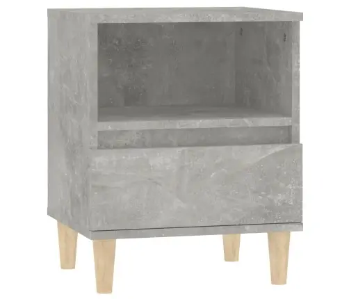 Naktsskapīši, 2 Gab., Betona Pelēki, 40X35X50 Cm Vidaxl