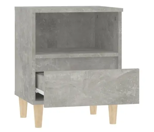 Naktsskapīši, 2 Gab., Betona Pelēki, 40X35X50 Cm Vidaxl