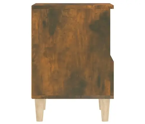 Naktinės Spintelės, 2Vnt., Dūminio Ąžuolo Spalvos, 40X35X50Cm Naktinės Spintelės, 2Vnt., Dūminio Ąžuolo Spalvos, 40X35X50Cm