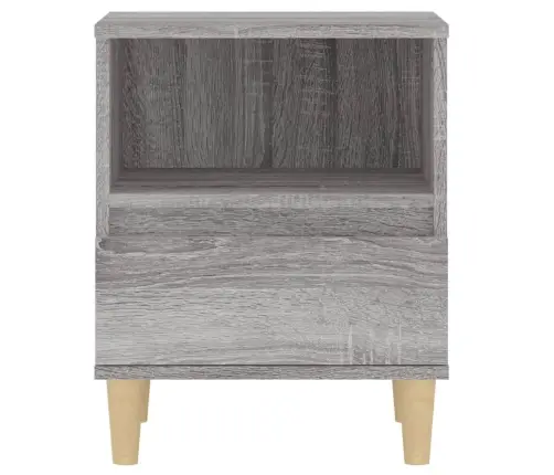 Naktinės Spintelės, 2Vnt., Pilkos Ąžuolo Spalvos, 40X35X50Cm