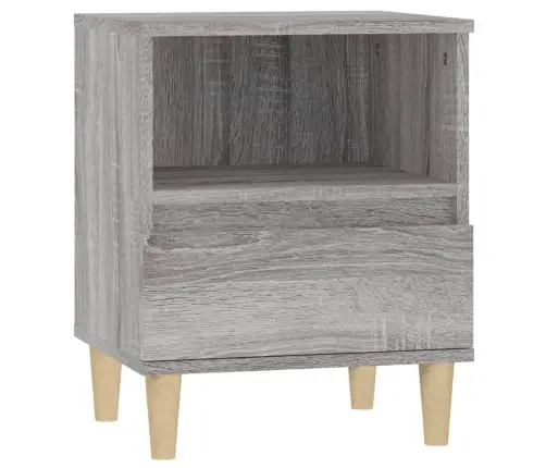 Naktinės Spintelės, 2Vnt., Pilkos Ąžuolo Spalvos, 40X35X50Cm