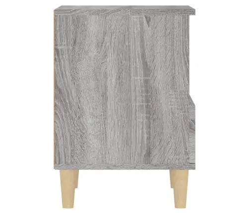 Naktinės Spintelės, 2Vnt., Pilkos Ąžuolo Spalvos, 40X35X50Cm